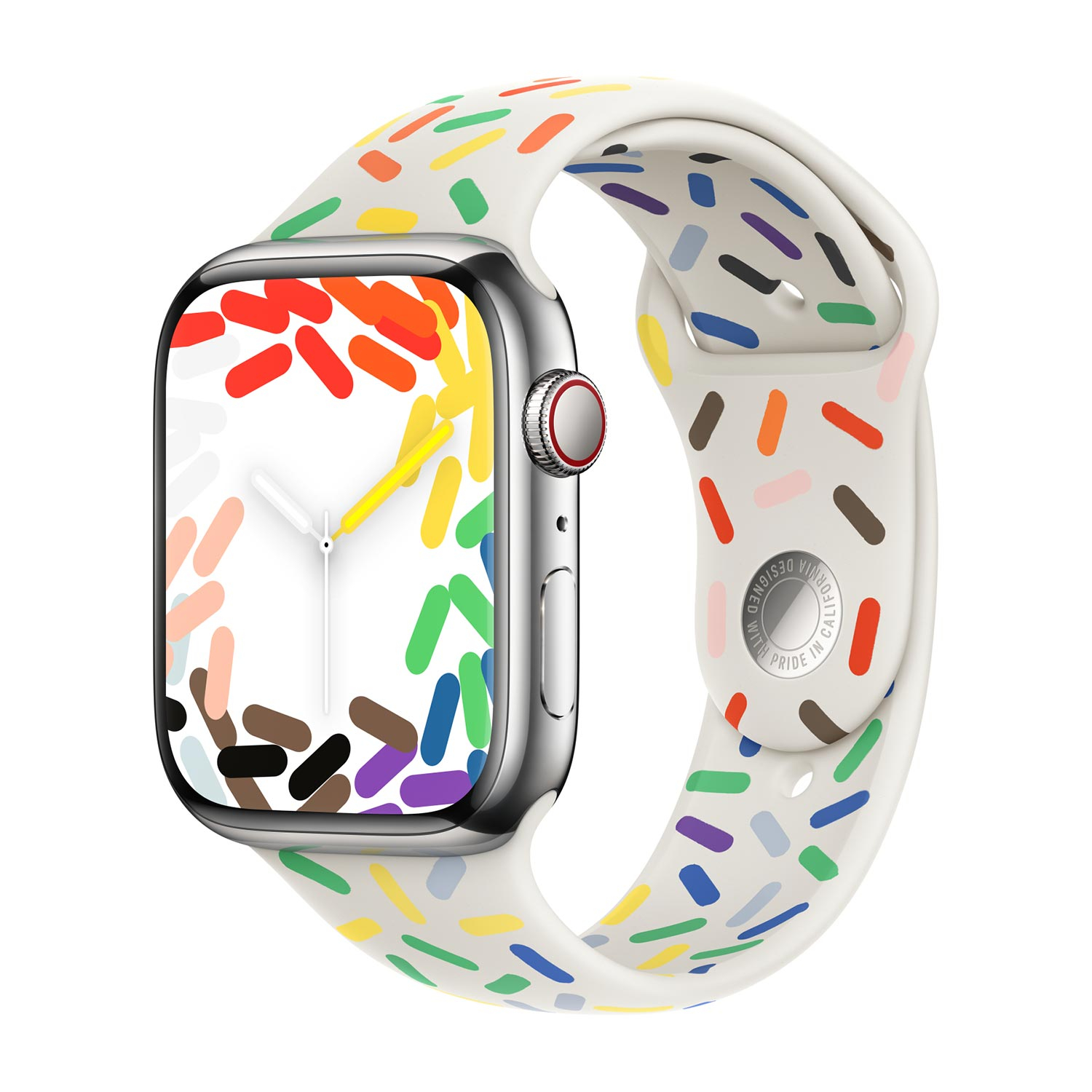 Apple origineel Sport Band Apple Watch 42mm / 44mm / 45mm / 49mm Pride Edition S/M - MUQ33ZM/A