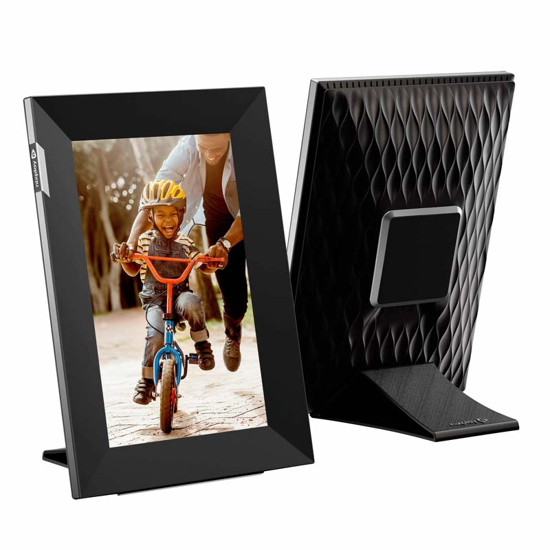 Nixplay - Digitaler Bilderrahmen - digitale fotolijst - Zwart - Zilver - 20,3 cm (8") - Touchscreen - Wifi