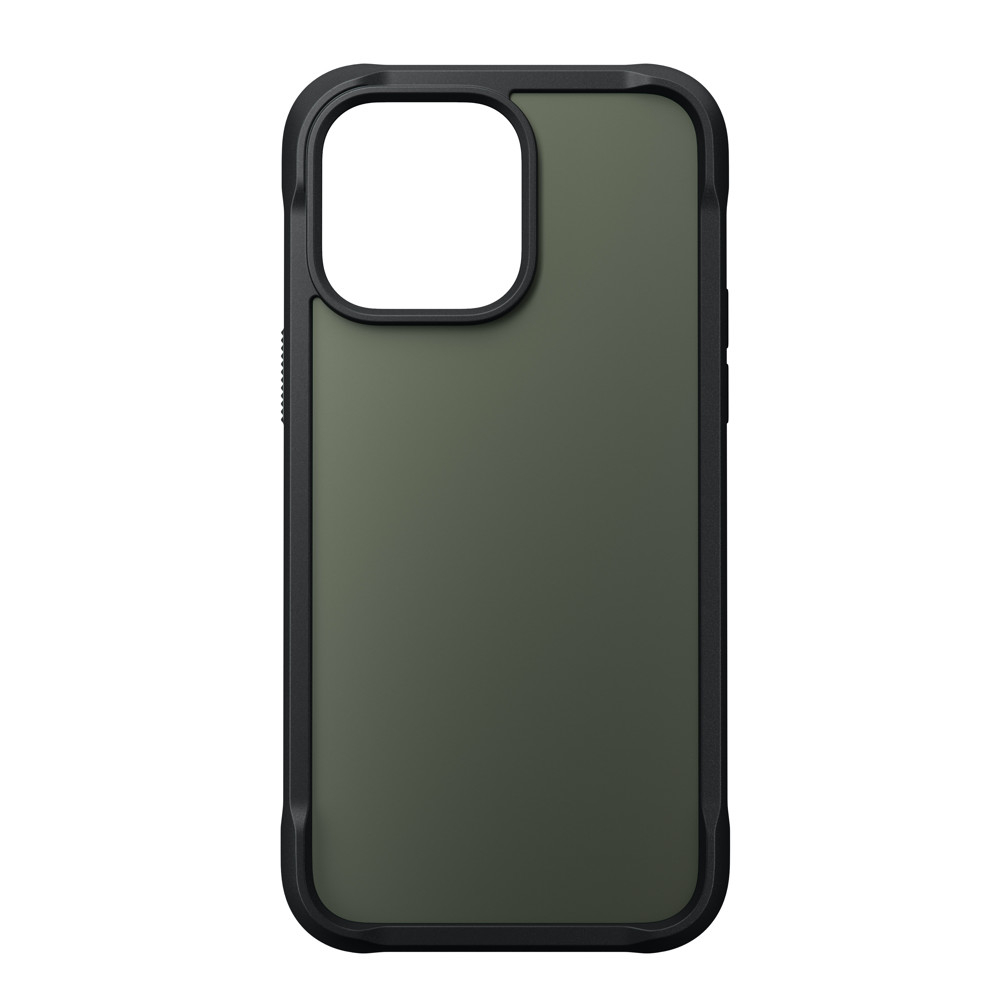 Nomad Rugged Case - geschikt voor iPhone 14 Pro - drop-protection - geschikt voor MagSafe & draadloos laden - Ash Green