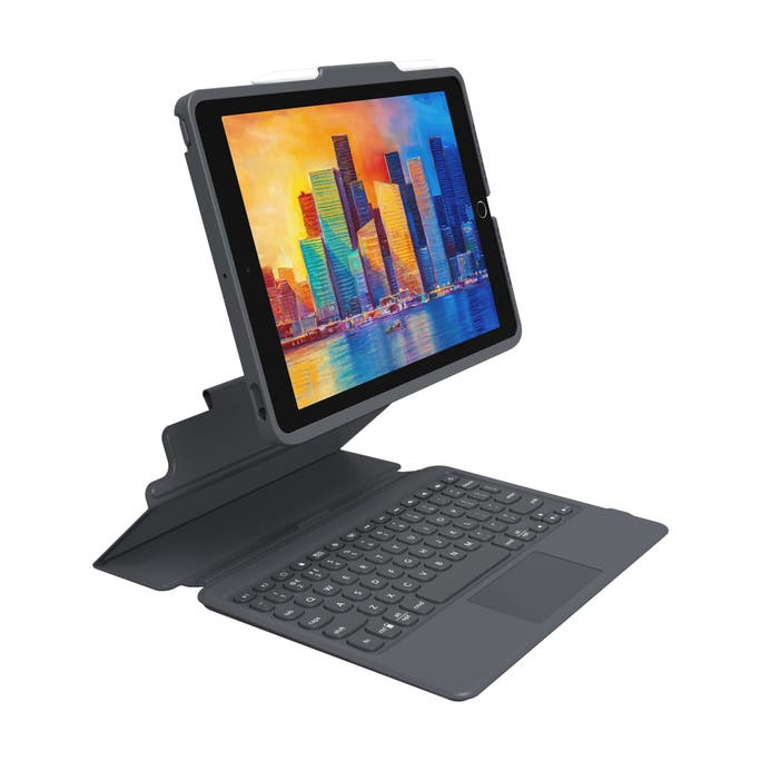 ZAGG Pro Keys Wireless Keyboard With Trackpad Bookcase iPad 10.2 inch (2019 / 2020 / 2021) grey - 103407950