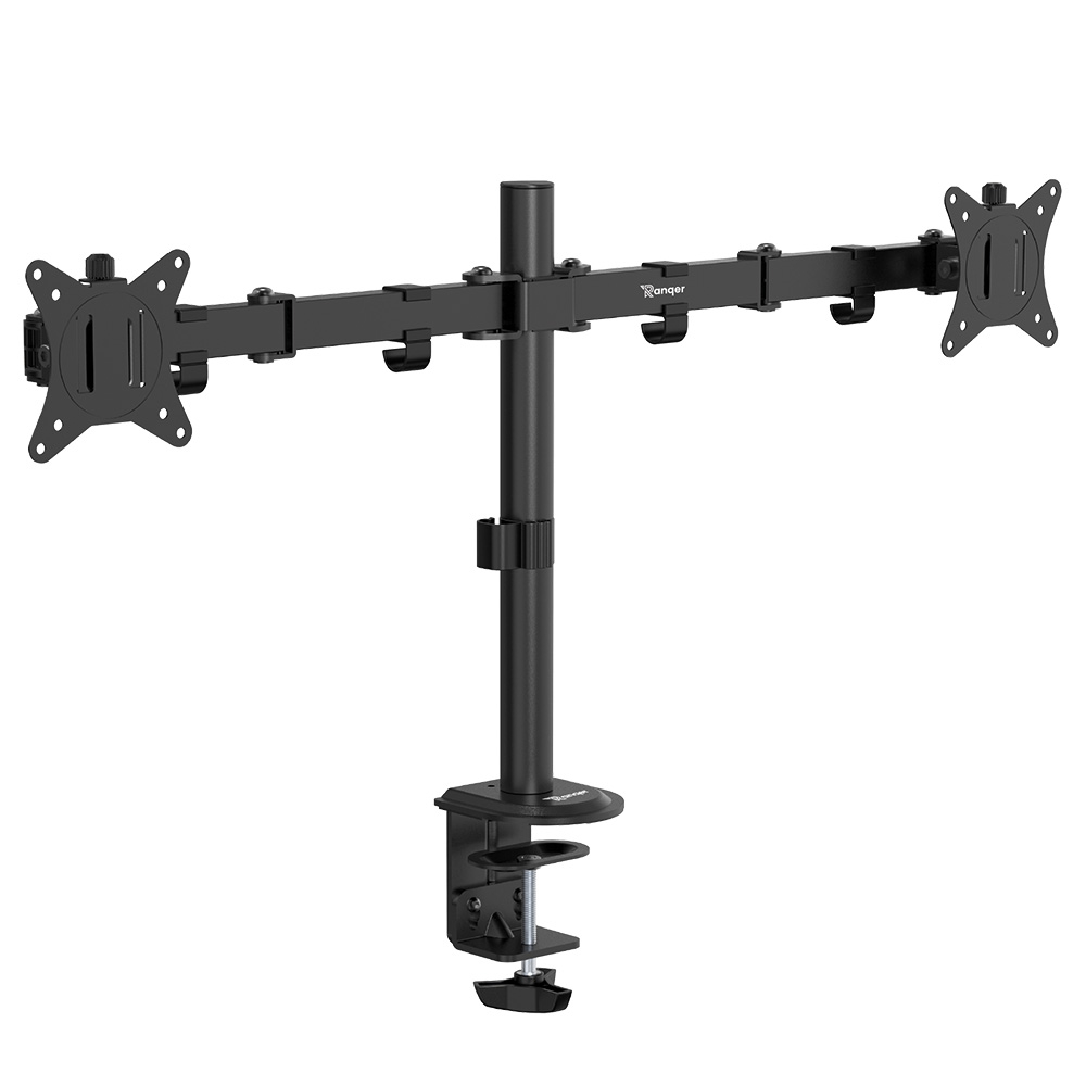 Ranqer Monitor Arm Dual zwart